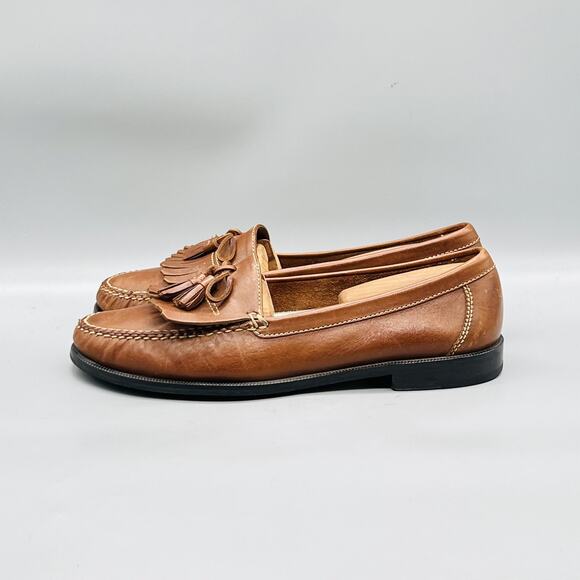 Cole Haan Shoes Men 10 Brown Leather Tassel Loafers Slip On Dress Classic main image 5